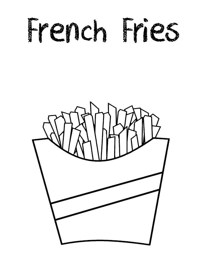 116 French Fries Coloring Pages Printable 56