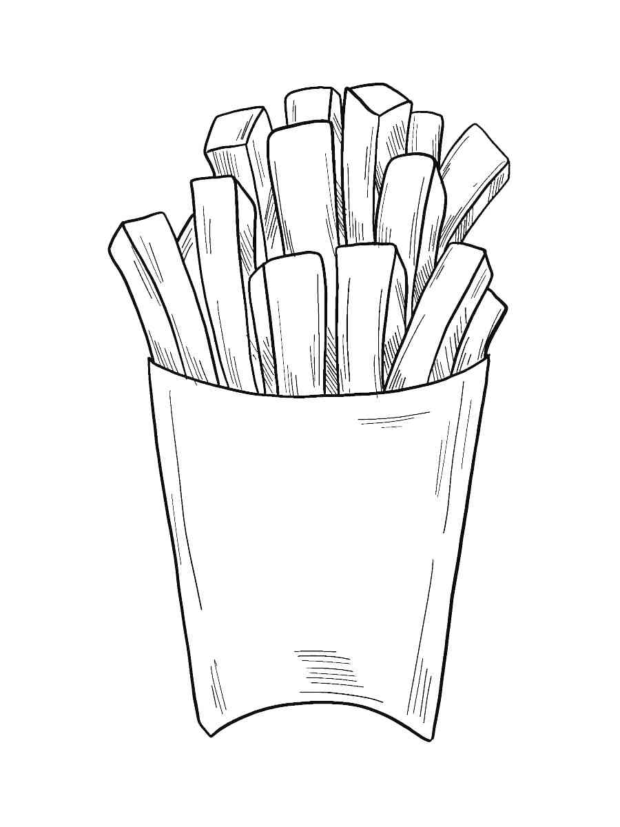 116 French Fries Coloring Pages Printable 57