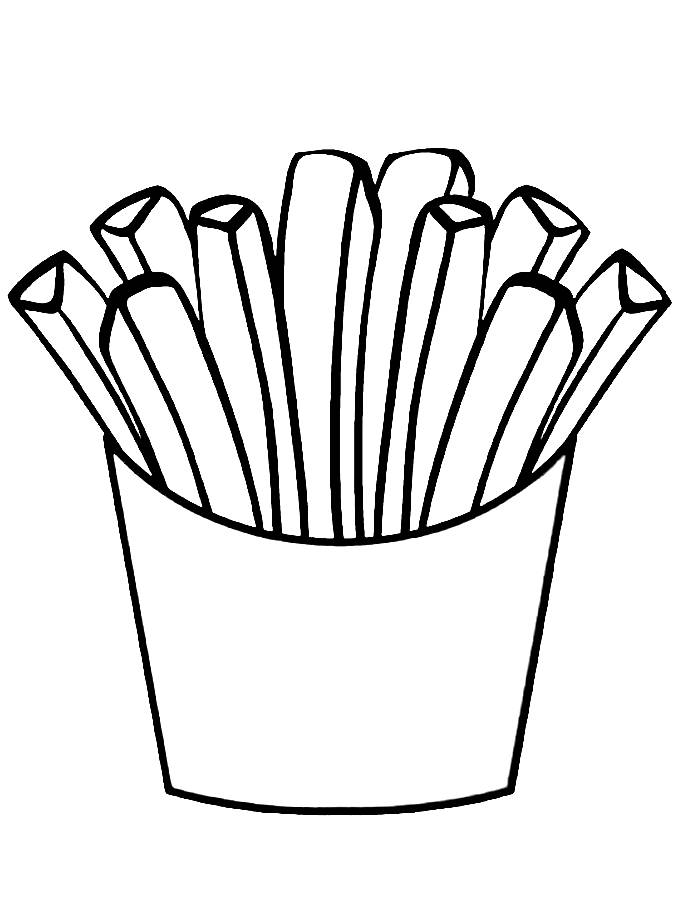 116 French Fries Coloring Pages Printable 58