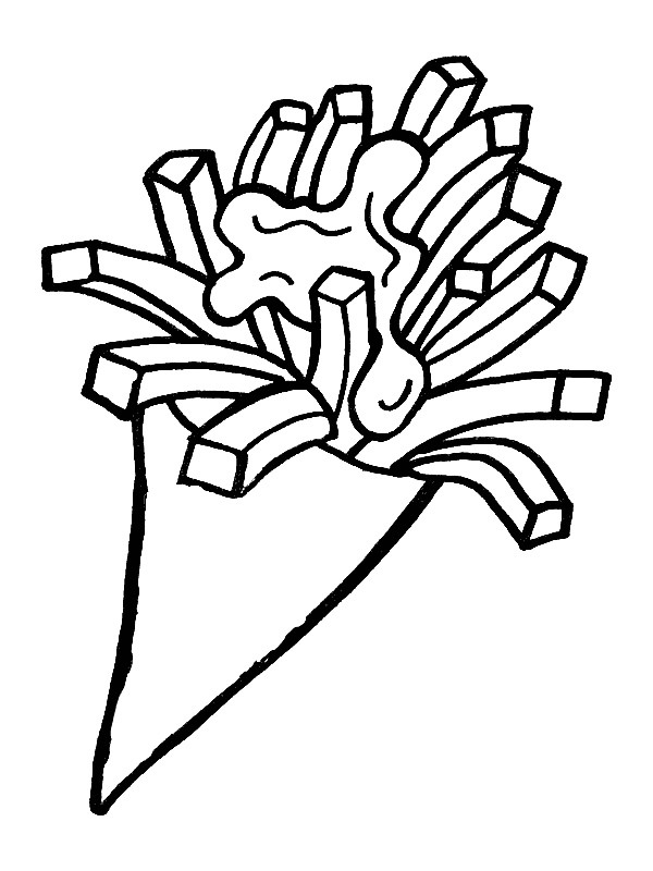 116 French Fries Coloring Pages Printable 70