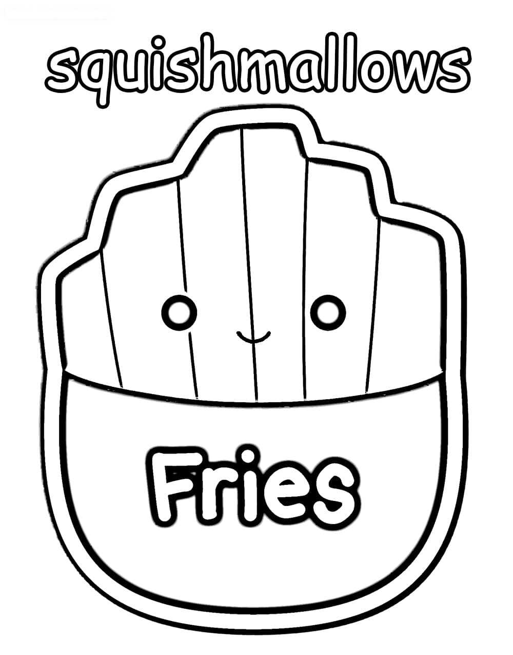 116 French Fries Coloring Pages Printable 73