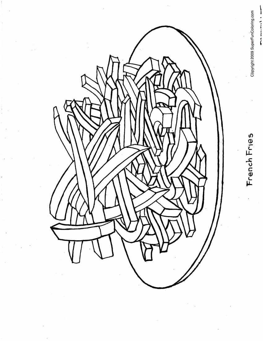 116 French Fries Coloring Pages Printable 74