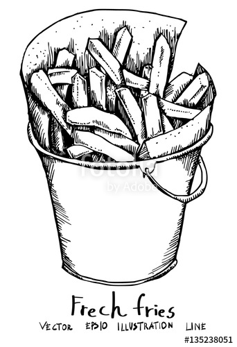 116 French Fries Coloring Pages Printable 75