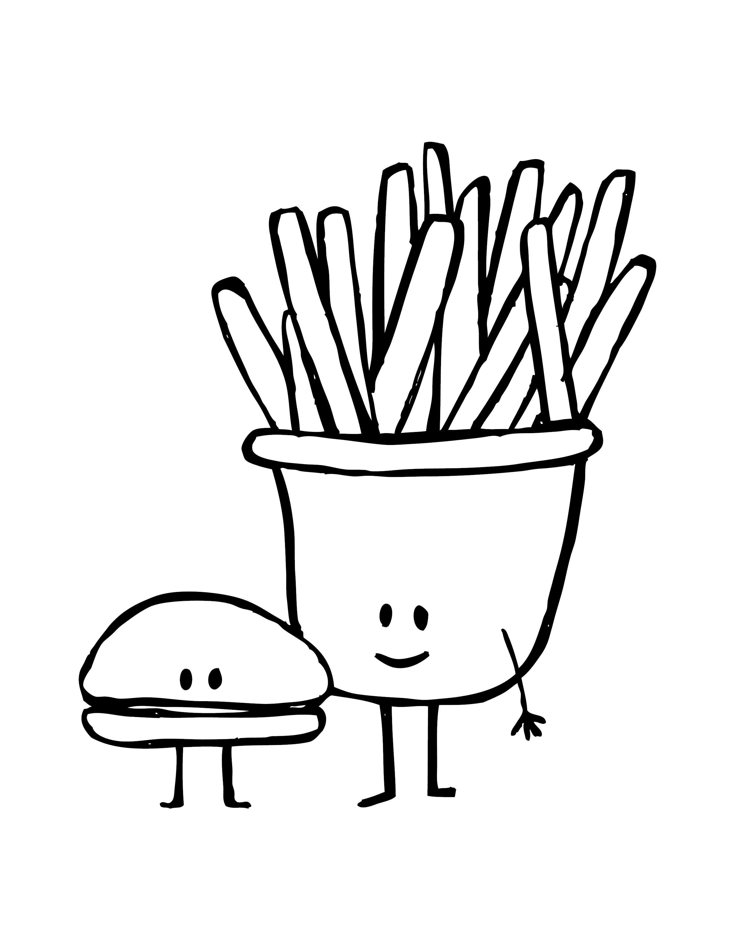 116 French Fries Coloring Pages Printable 76