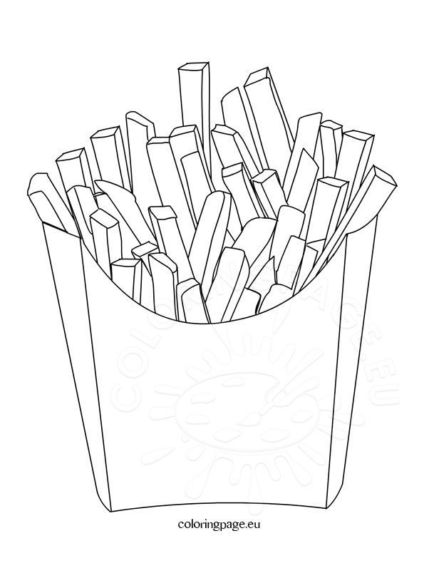 116 French Fries Coloring Pages Printable 83