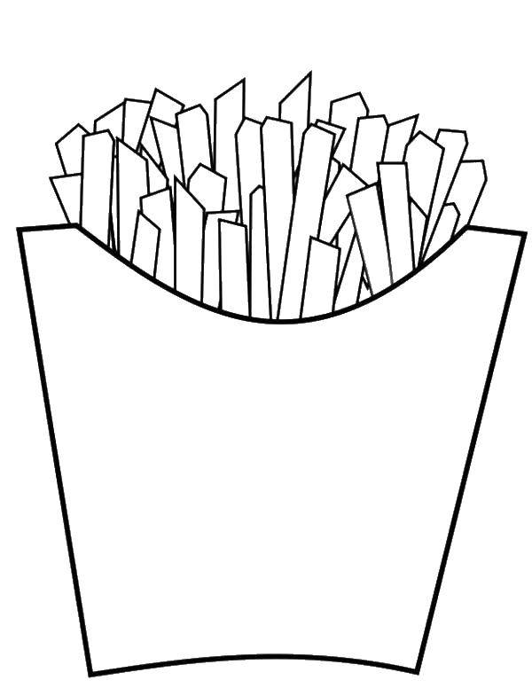 116 French Fries Coloring Pages Printable 84