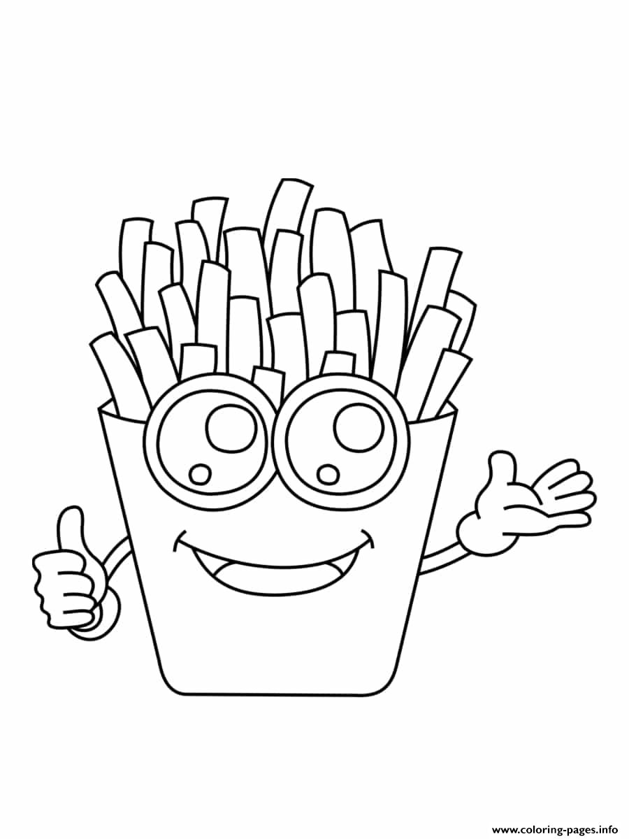 116 French Fries Coloring Pages Printable 92