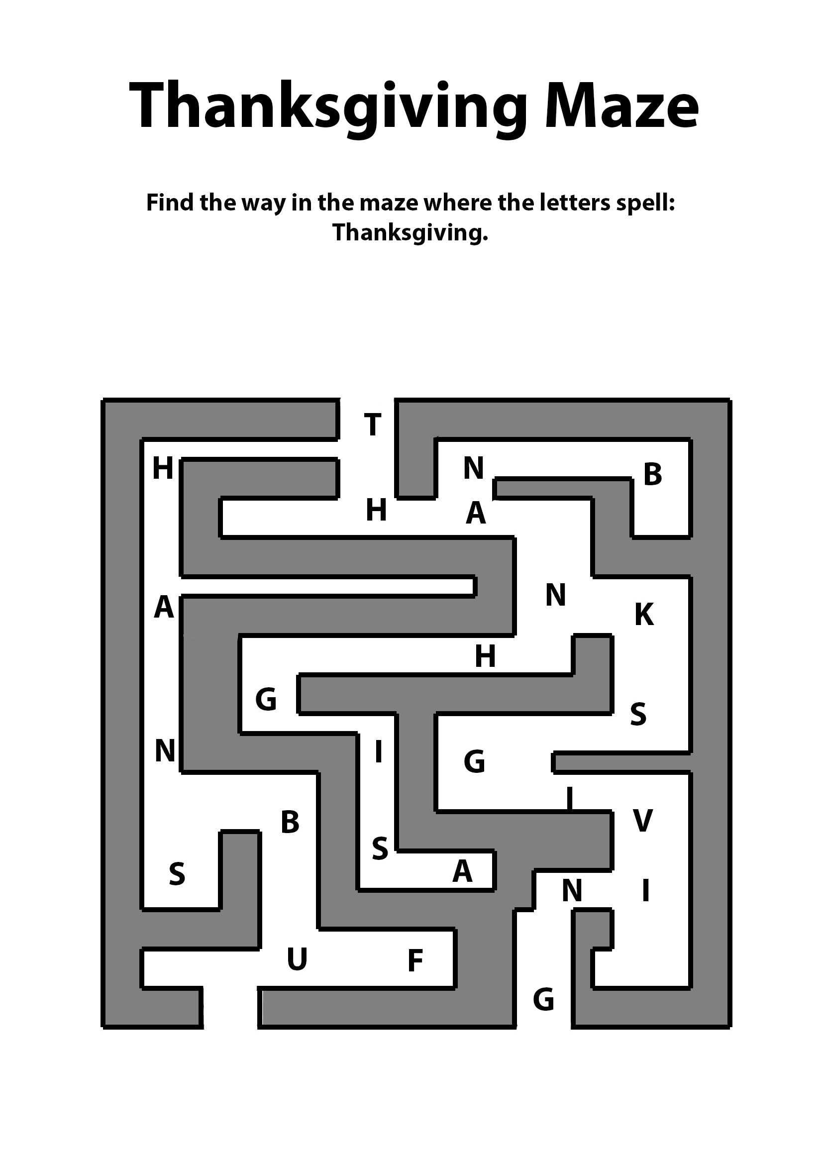 141 Challenging Thanksgiving Mazes Printable 108