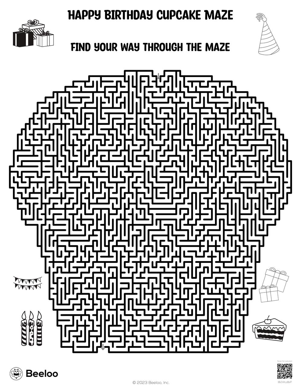 141 Challenging Thanksgiving Mazes Printable 120