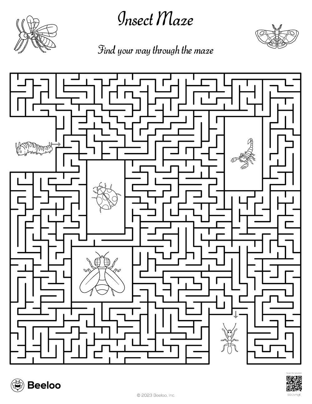 141 Challenging Thanksgiving Mazes Printable 123