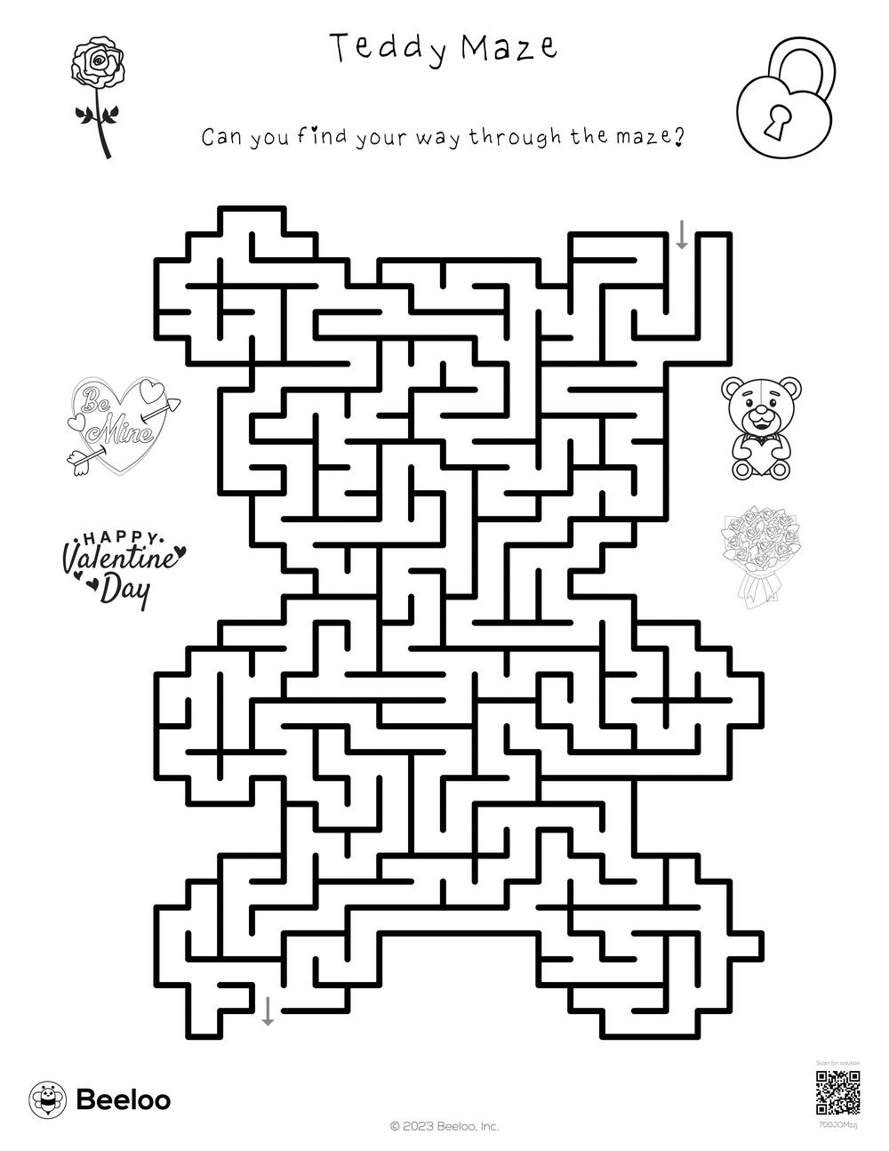 141 Challenging Thanksgiving Mazes Printable 124