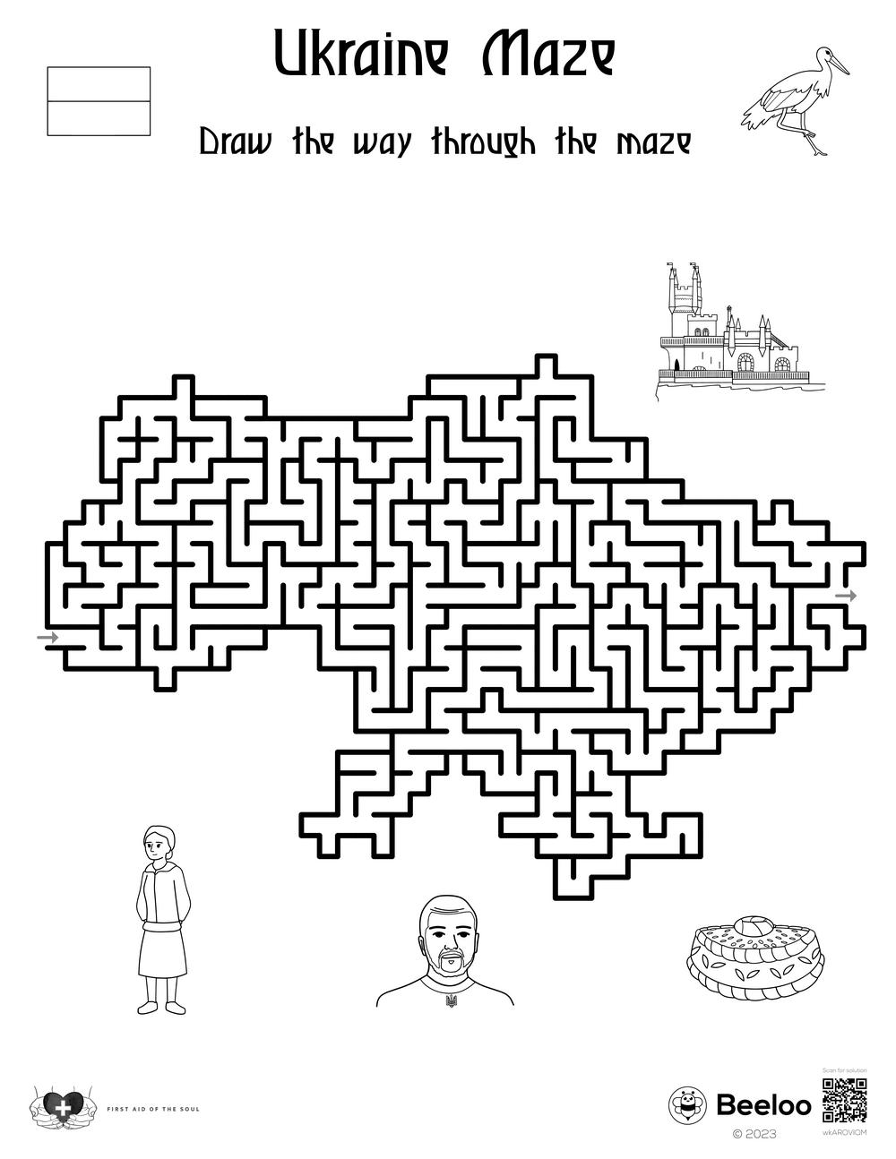 141 Challenging Thanksgiving Mazes Printable 125