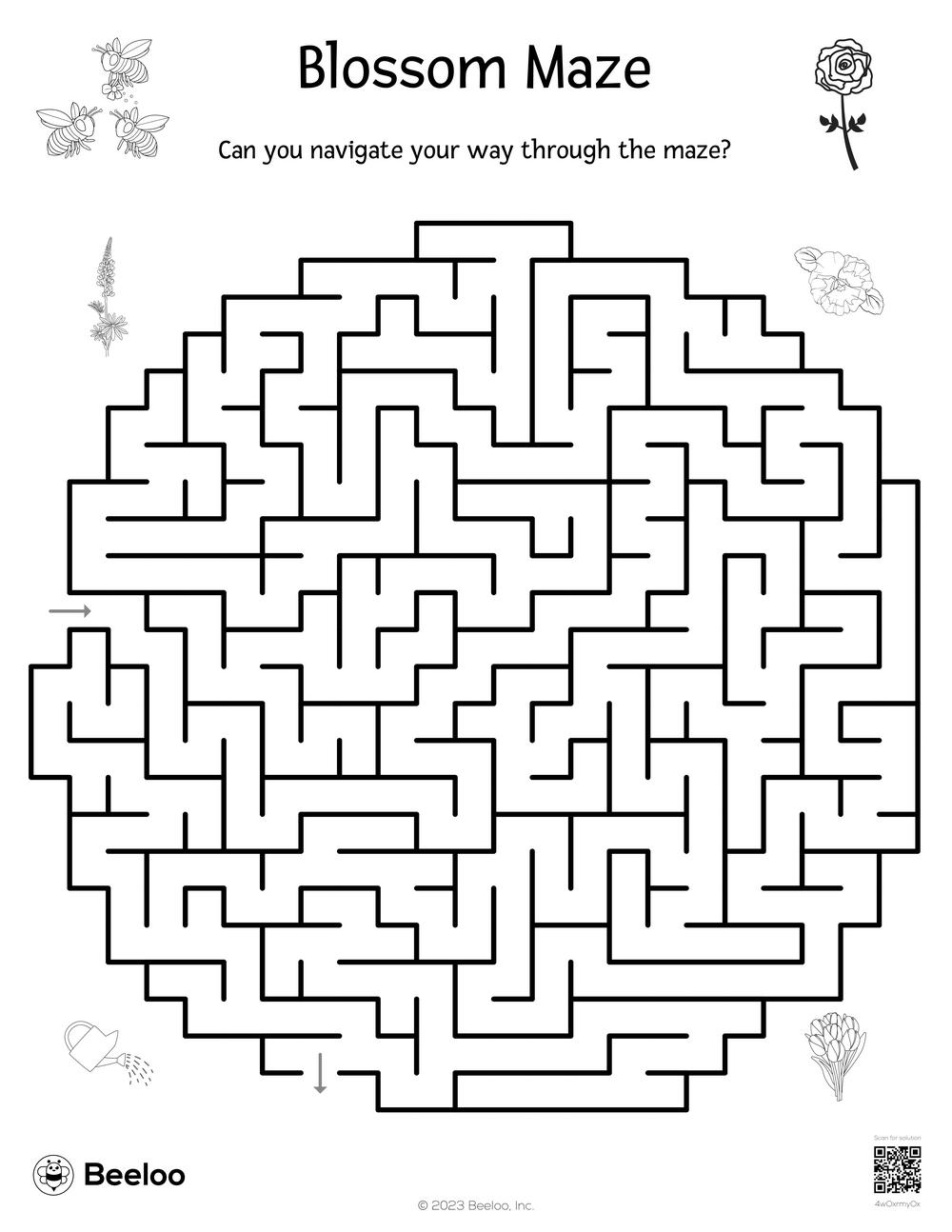 141 Challenging Thanksgiving Mazes Printable 13