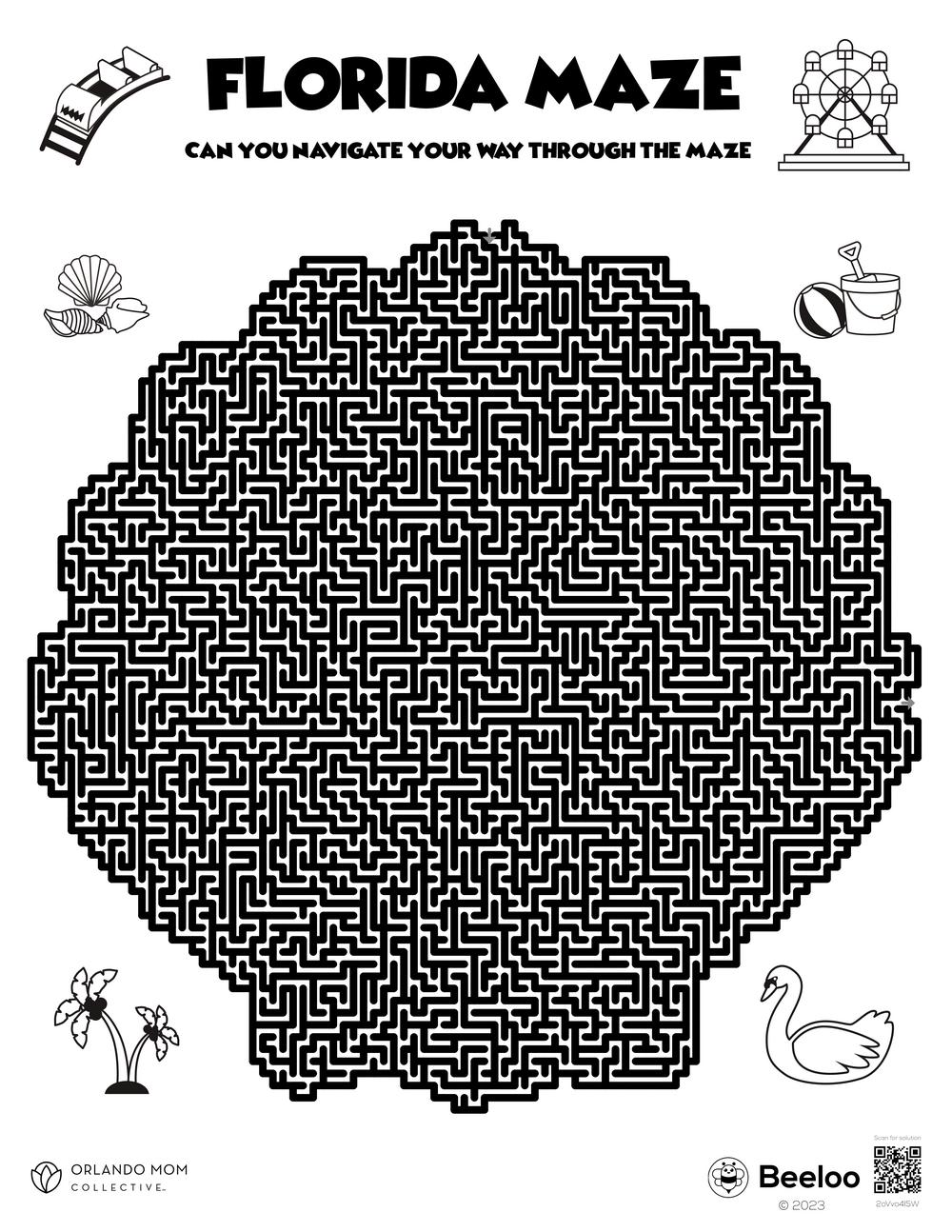 141 Challenging Thanksgiving Mazes Printable 14