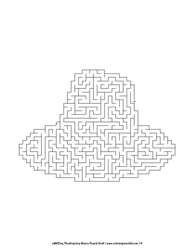 141 Challenging Thanksgiving Mazes Printable 29