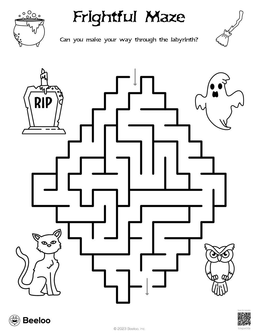 141 Challenging Thanksgiving Mazes Printable 58