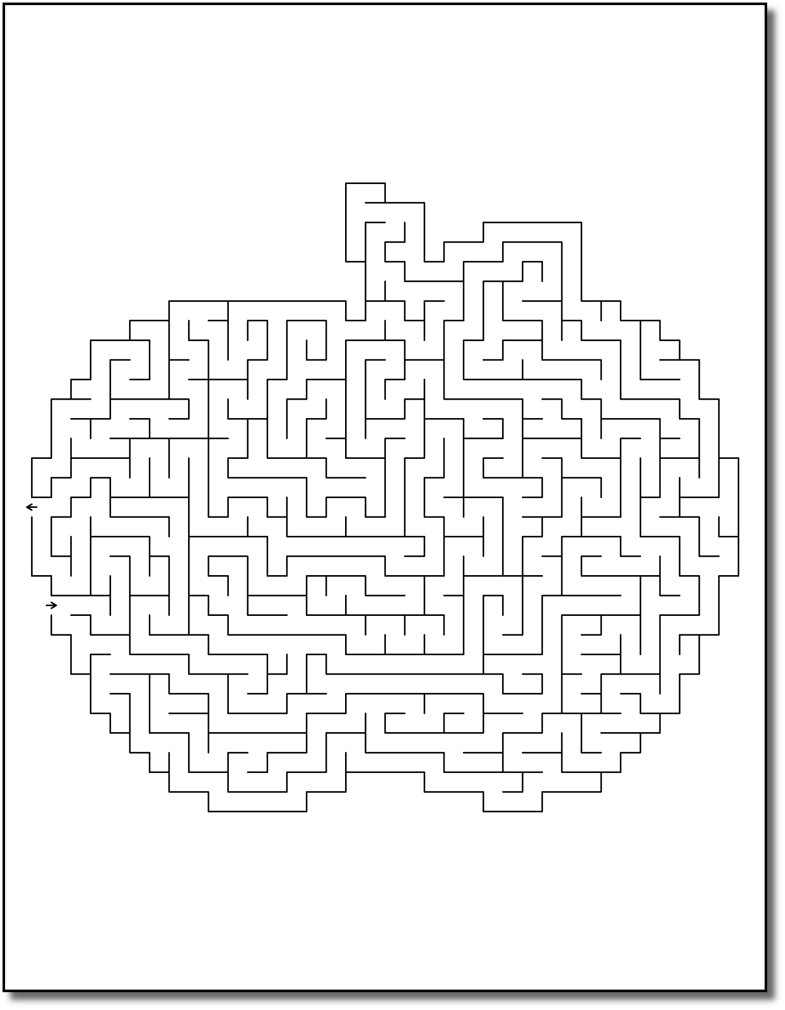 141 Challenging Thanksgiving Mazes Printable 8