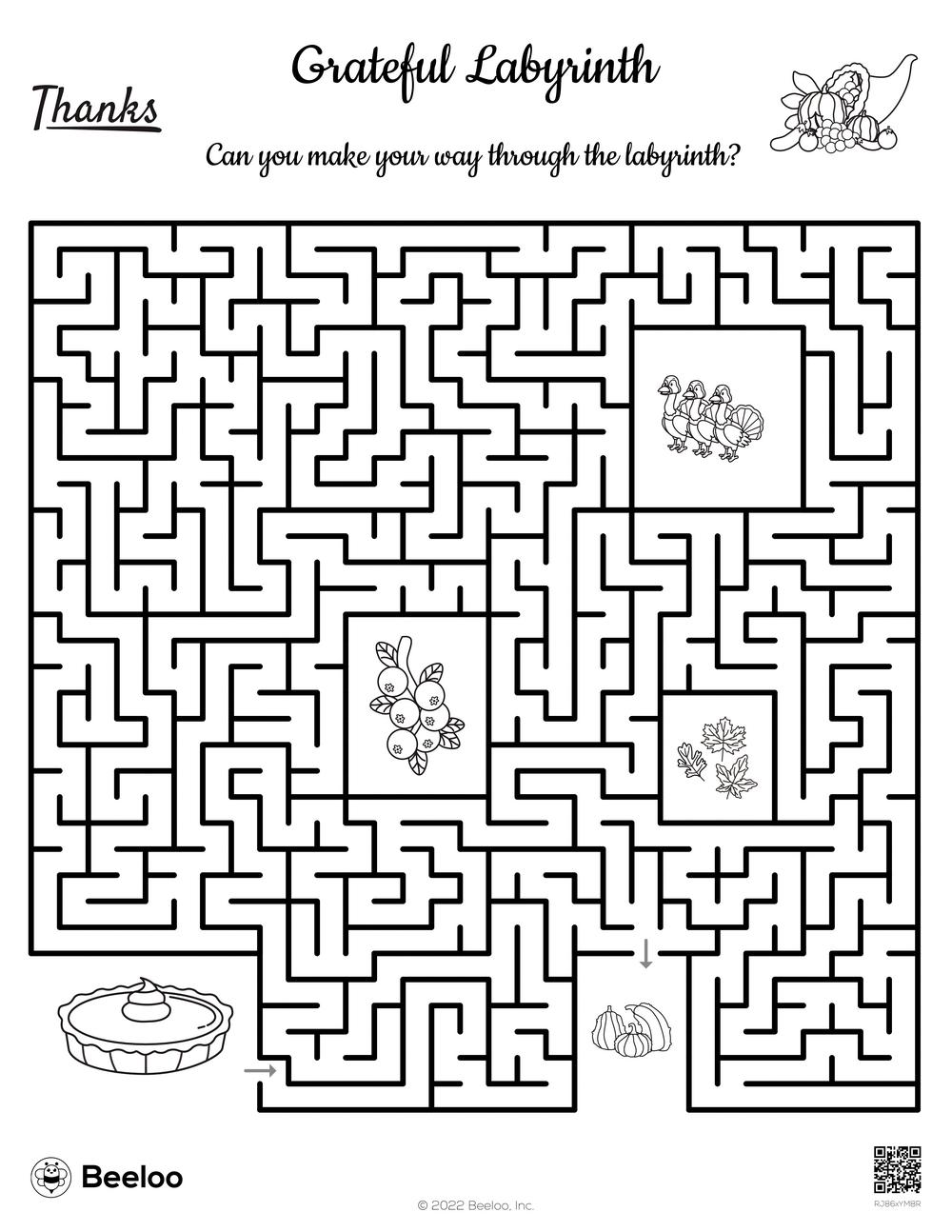 challenging thanksgiving mazes printable jpg