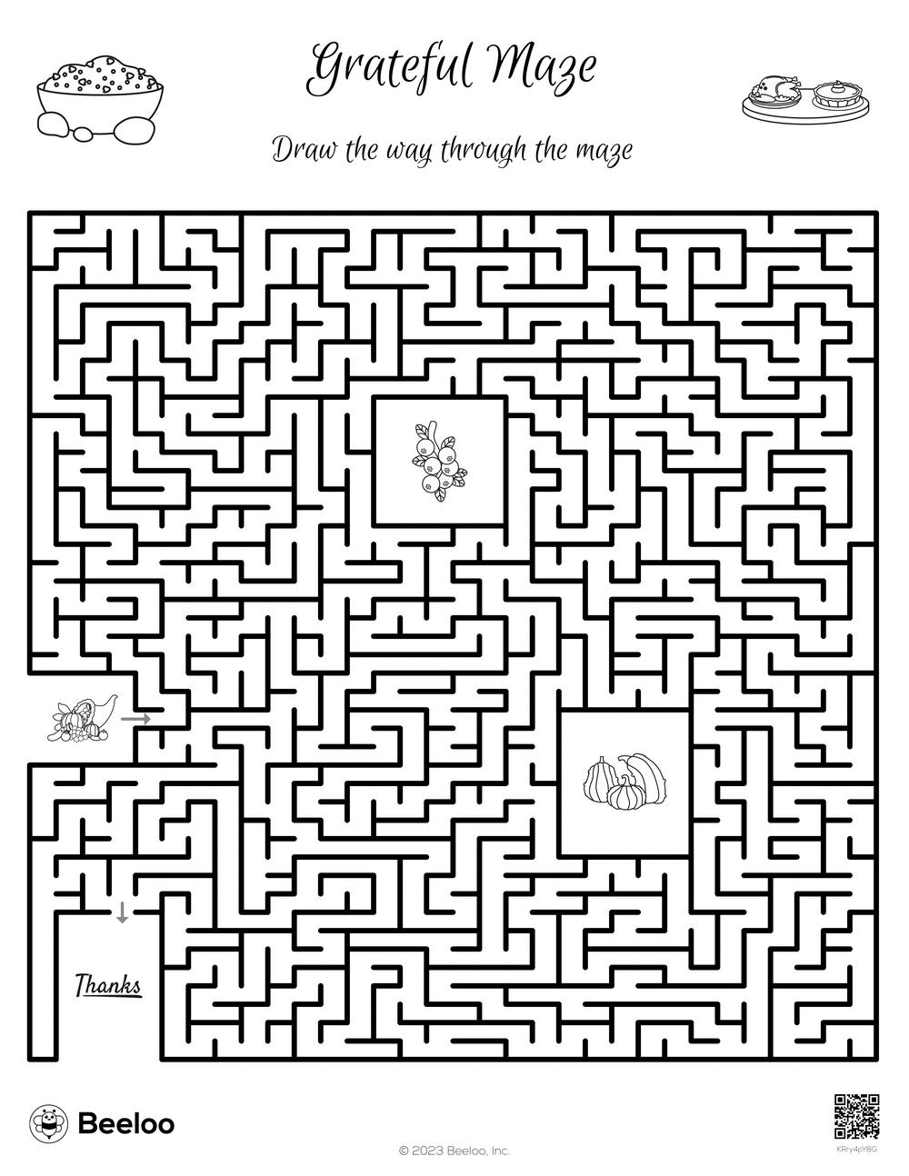 challenging thanksgiving mazes printable jpg