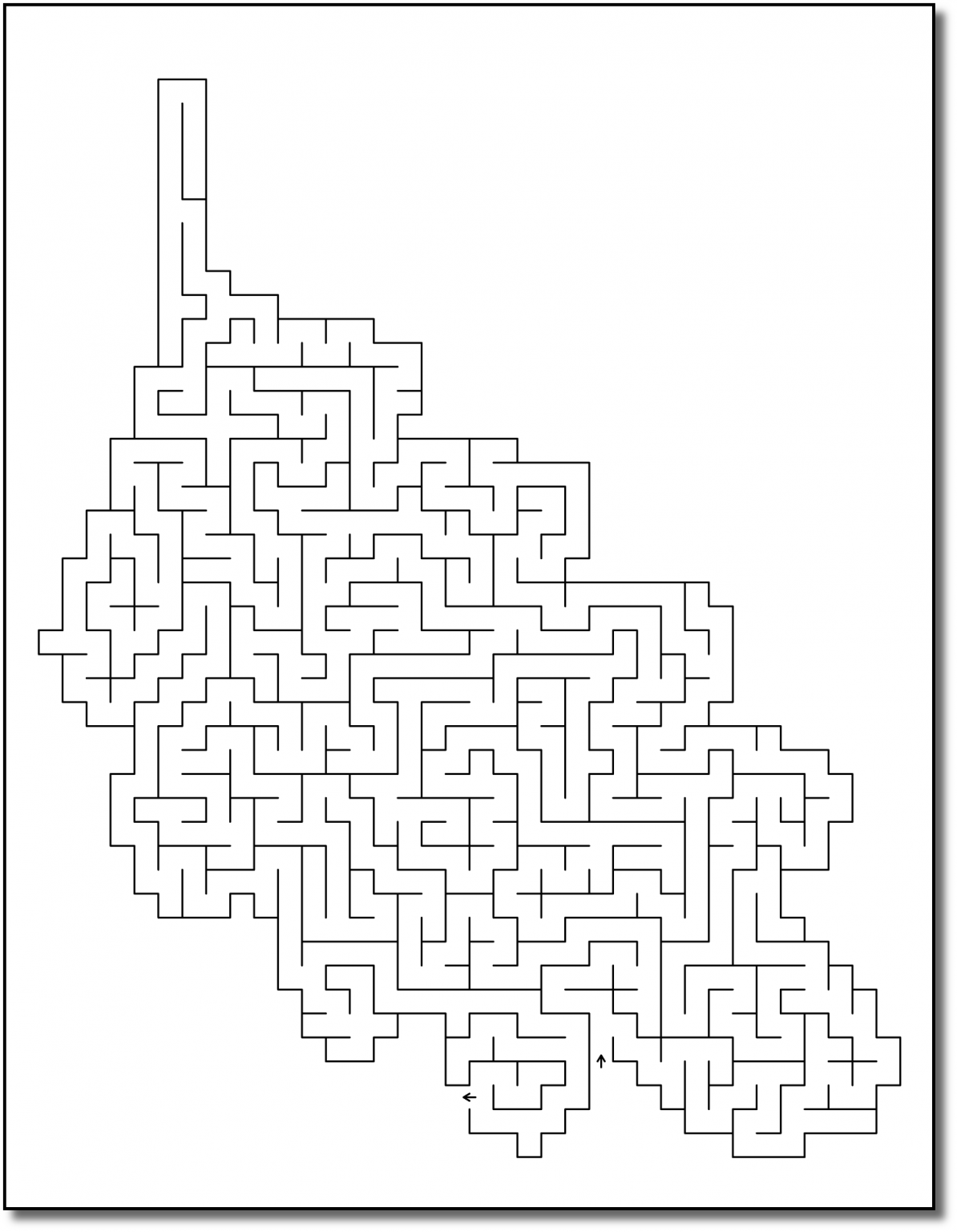 141 Challenging Thanksgiving Mazes Printable 85