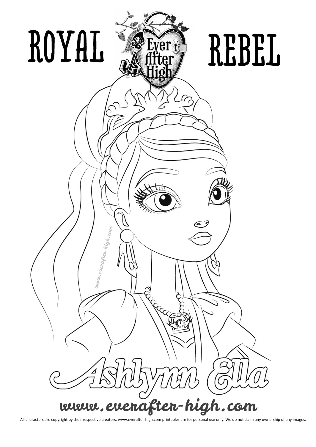 145 Enchanting Ever After High Coloring Pages Printable 1