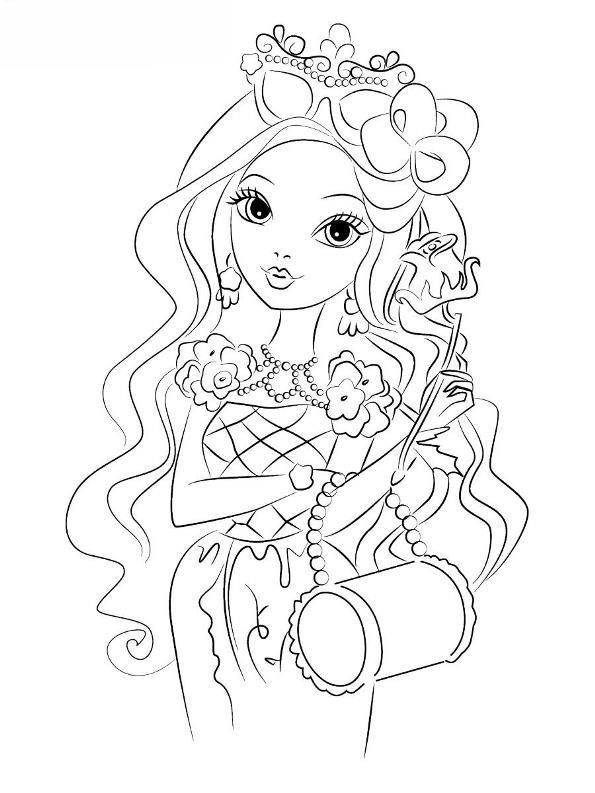 145 Enchanting Ever After High Coloring Pages Printable 103