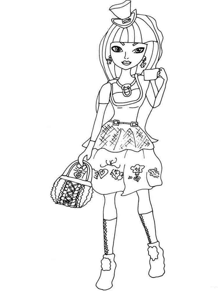 145 Enchanting Ever After High Coloring Pages Printable 104