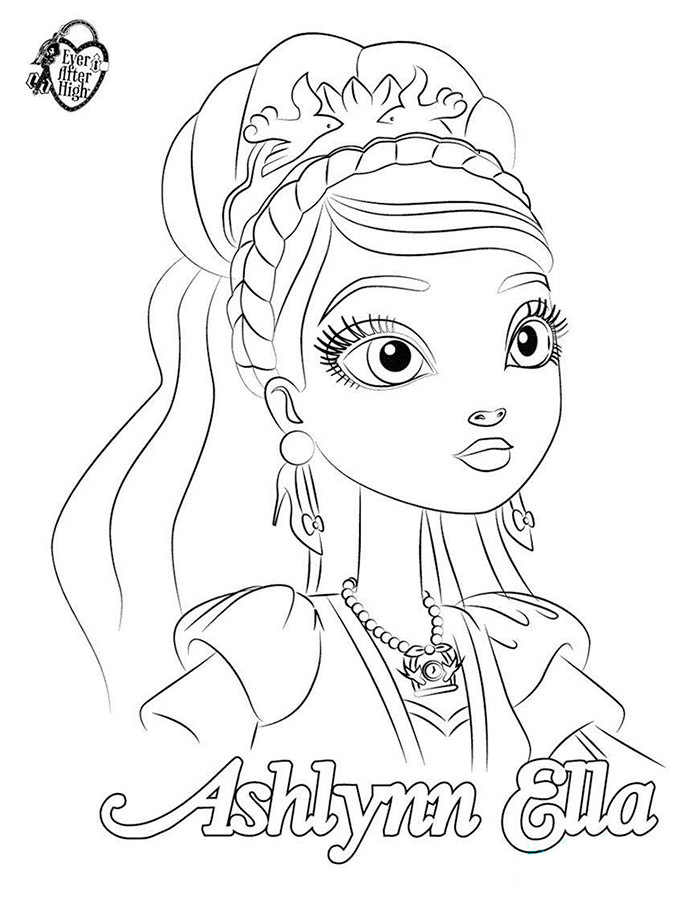 145 Enchanting Ever After High Coloring Pages Printable 105