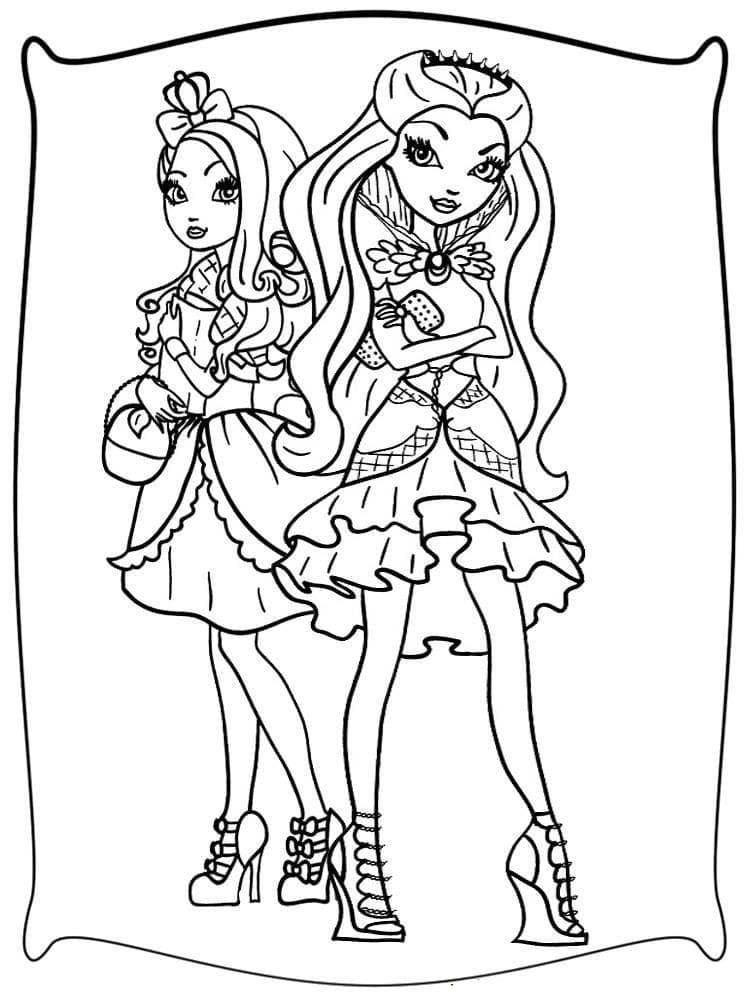 145 Enchanting Ever After High Coloring Pages Printable 107