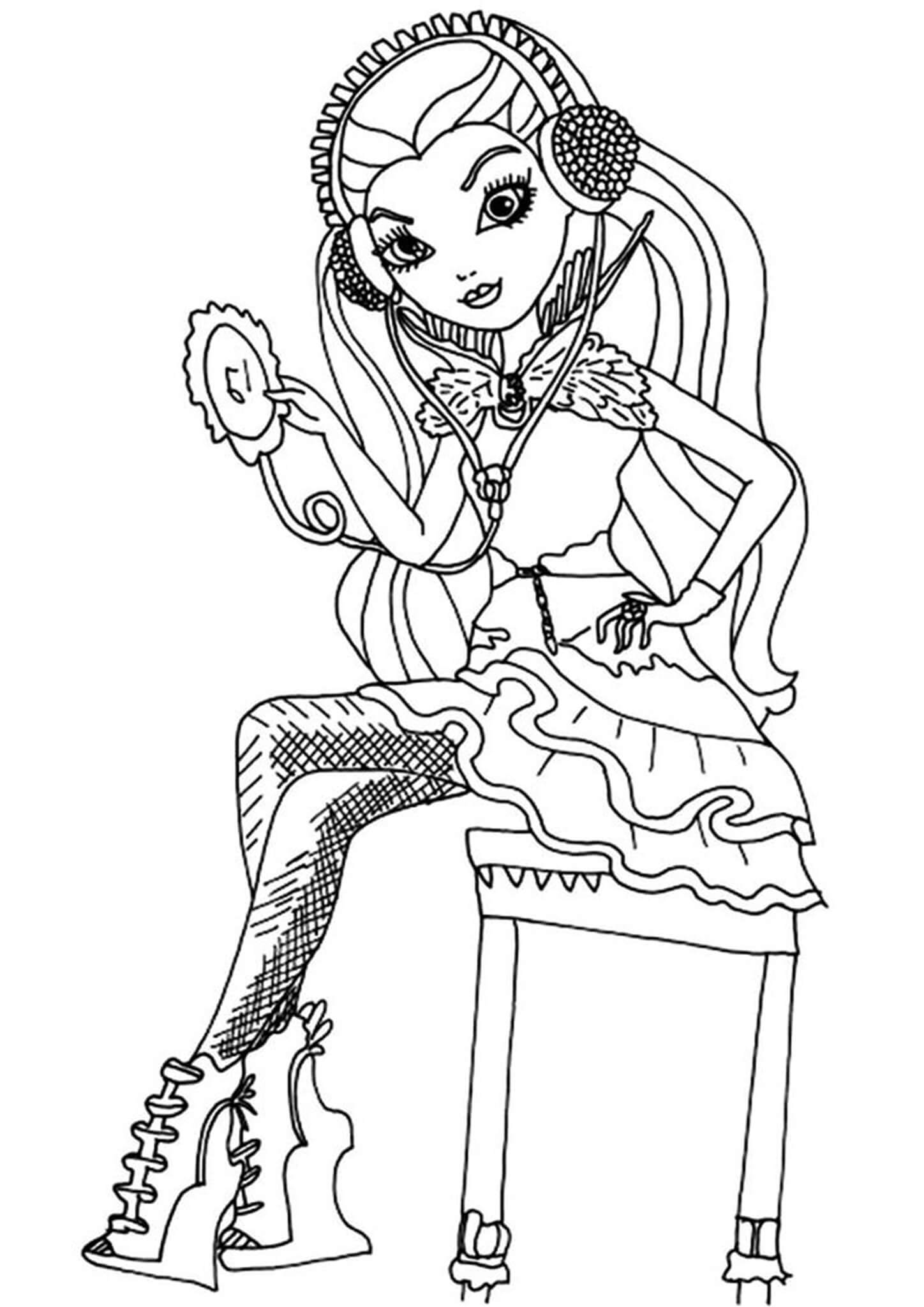 145 Enchanting Ever After High Coloring Pages Printable 108