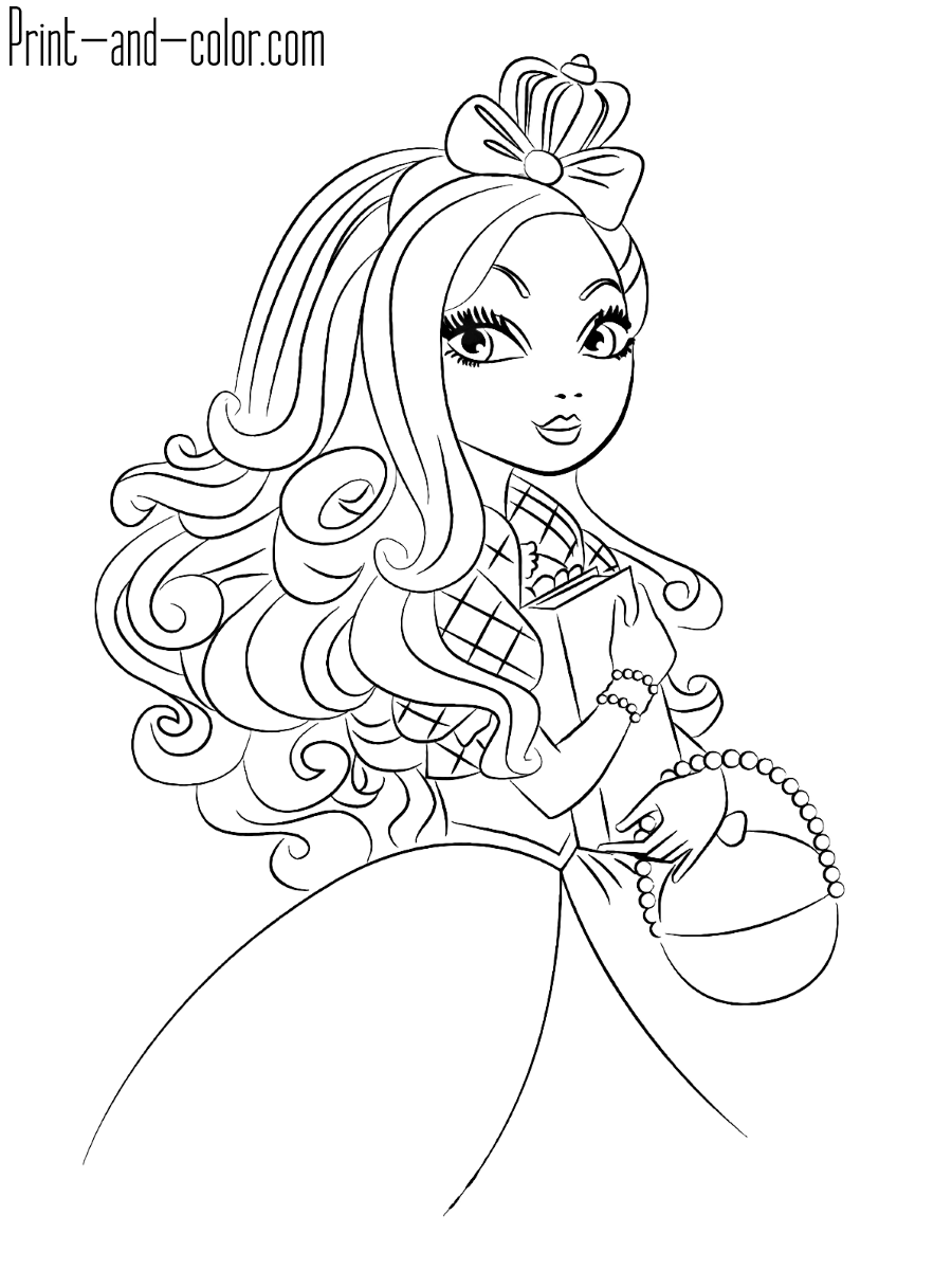 145 Enchanting Ever After High Coloring Pages Printable 110