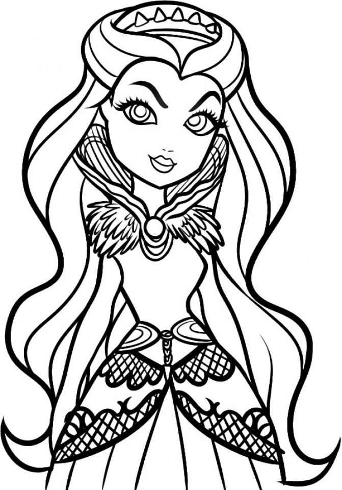 145 Enchanting Ever After High Coloring Pages Printable 111