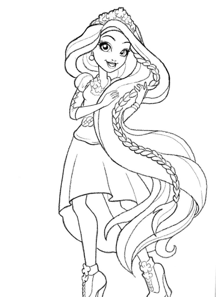 145 Enchanting Ever After High Coloring Pages Printable 113