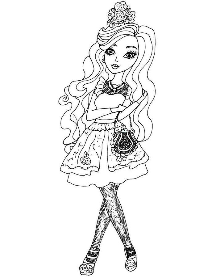 145 Enchanting Ever After High Coloring Pages Printable 114