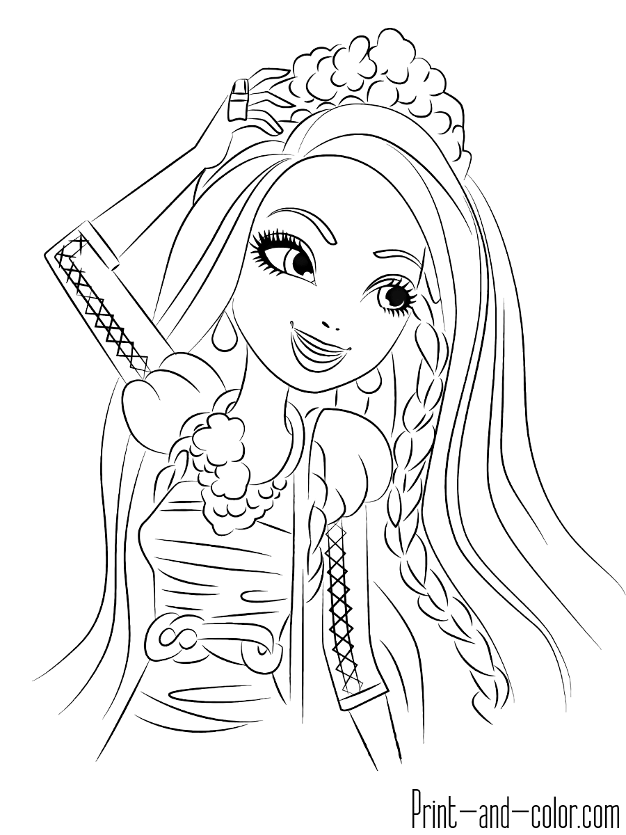 145 Enchanting Ever After High Coloring Pages Printable 115