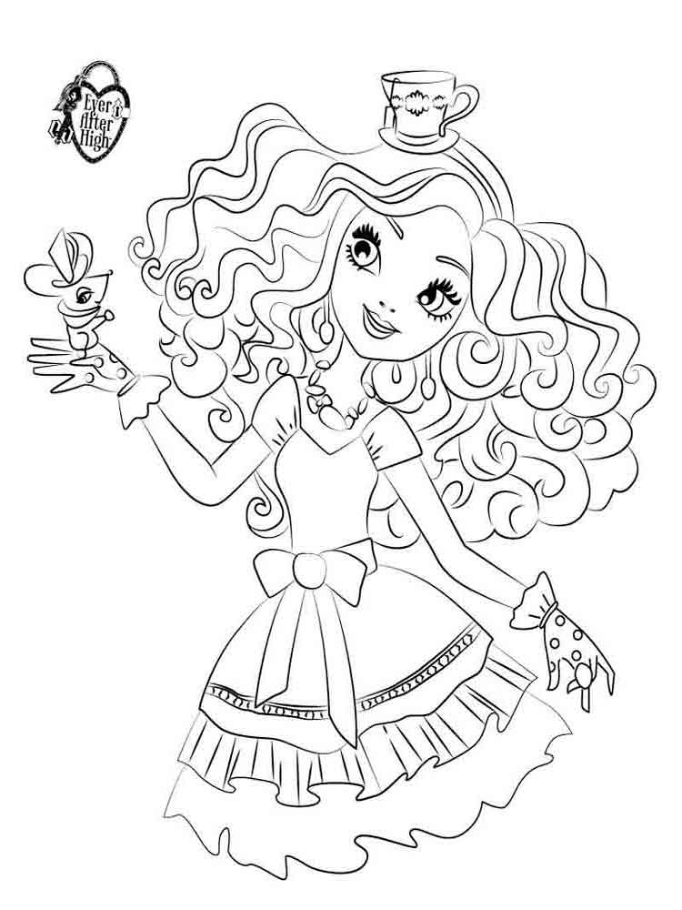 145 Enchanting Ever After High Coloring Pages Printable 117