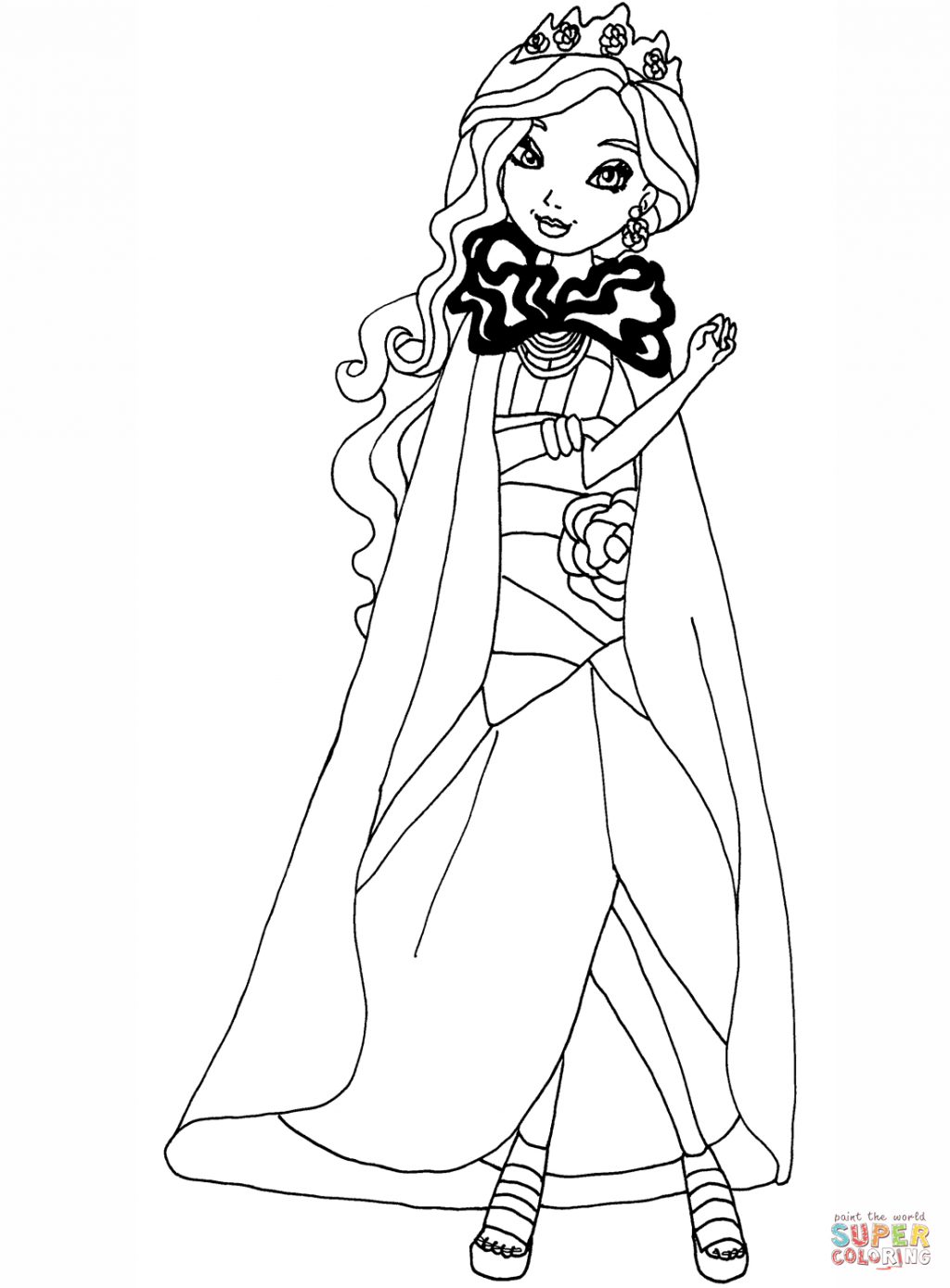 145 Enchanting Ever After High Coloring Pages Printable 118