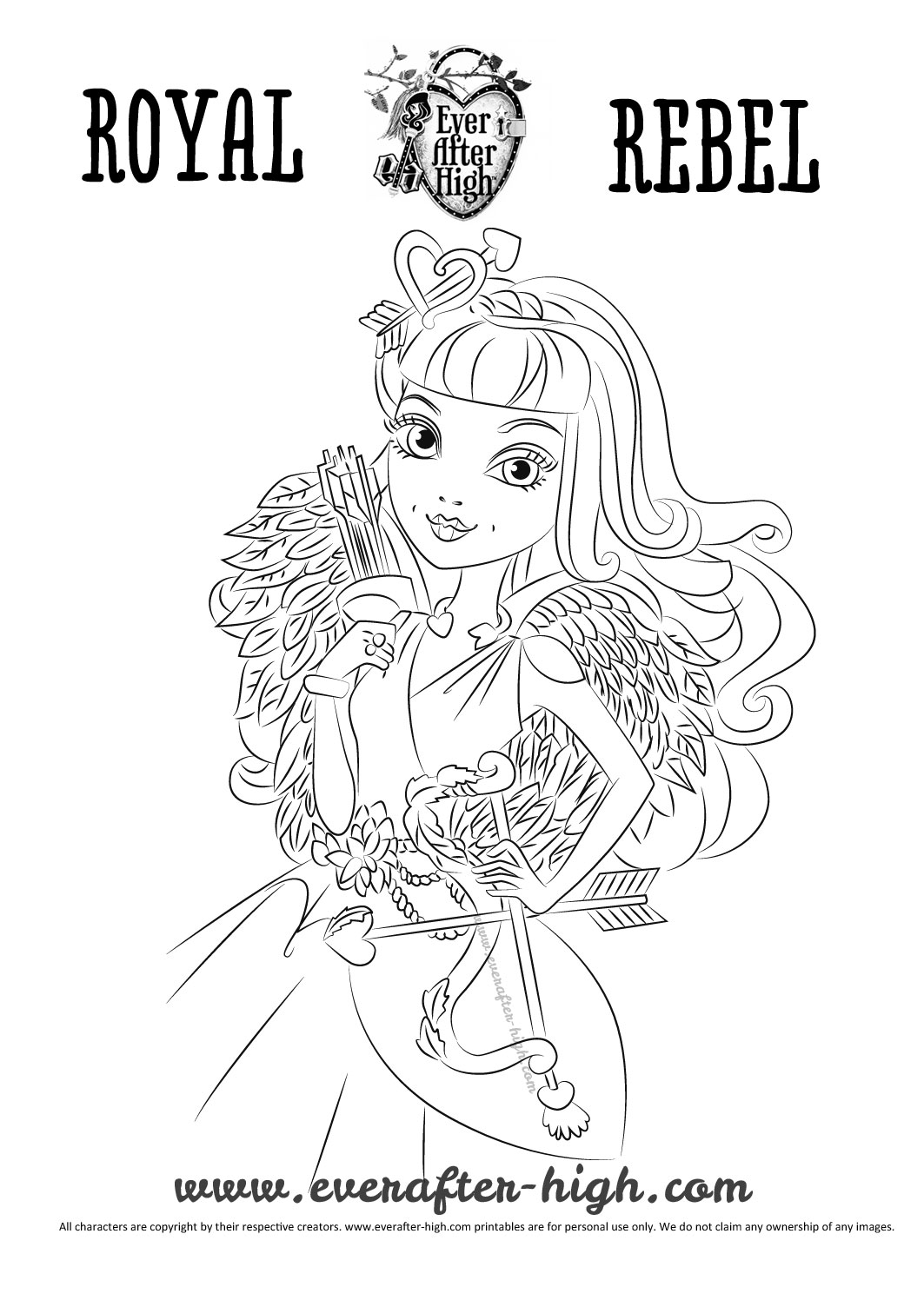 145 Enchanting Ever After High Coloring Pages Printable 119