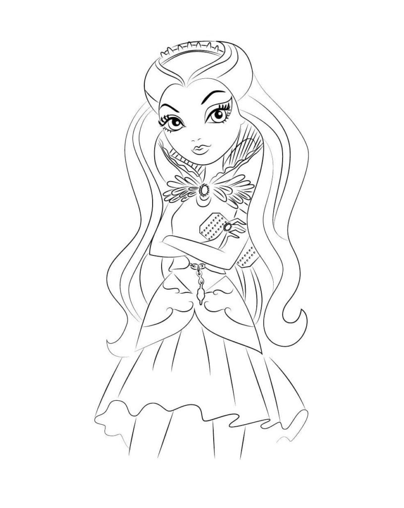 145 Enchanting Ever After High Coloring Pages Printable 12