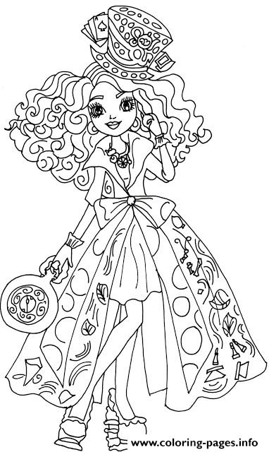 145 Enchanting Ever After High Coloring Pages Printable 120