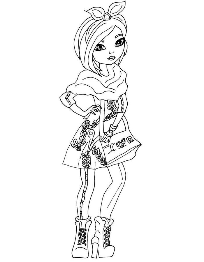 145 Enchanting Ever After High Coloring Pages Printable 122