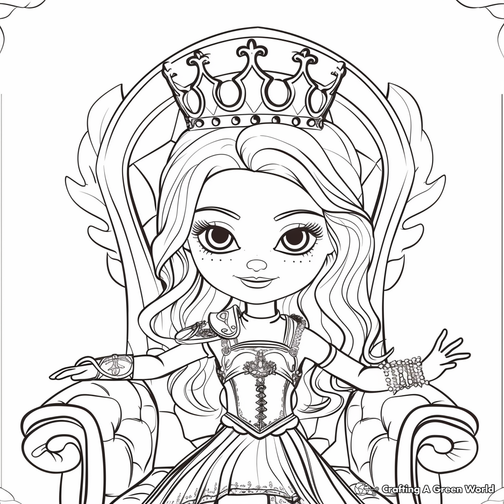 145 Enchanting Ever After High Coloring Pages Printable 128