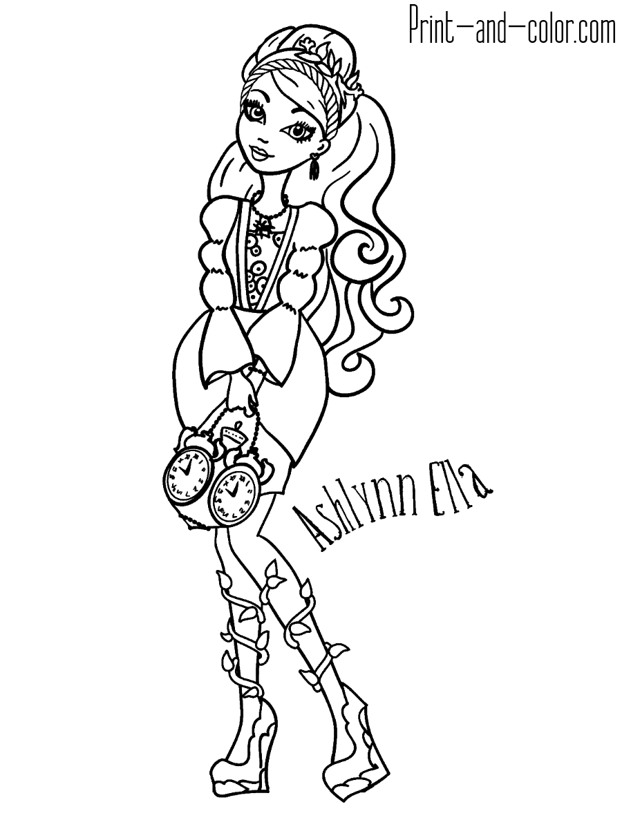 145 Enchanting Ever After High Coloring Pages Printable 129