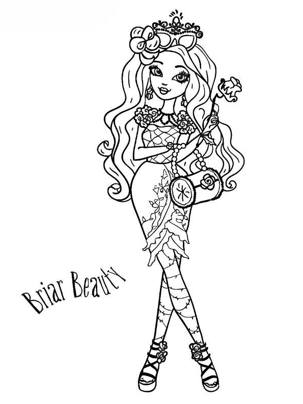 145 Enchanting Ever After High Coloring Pages Printable 13