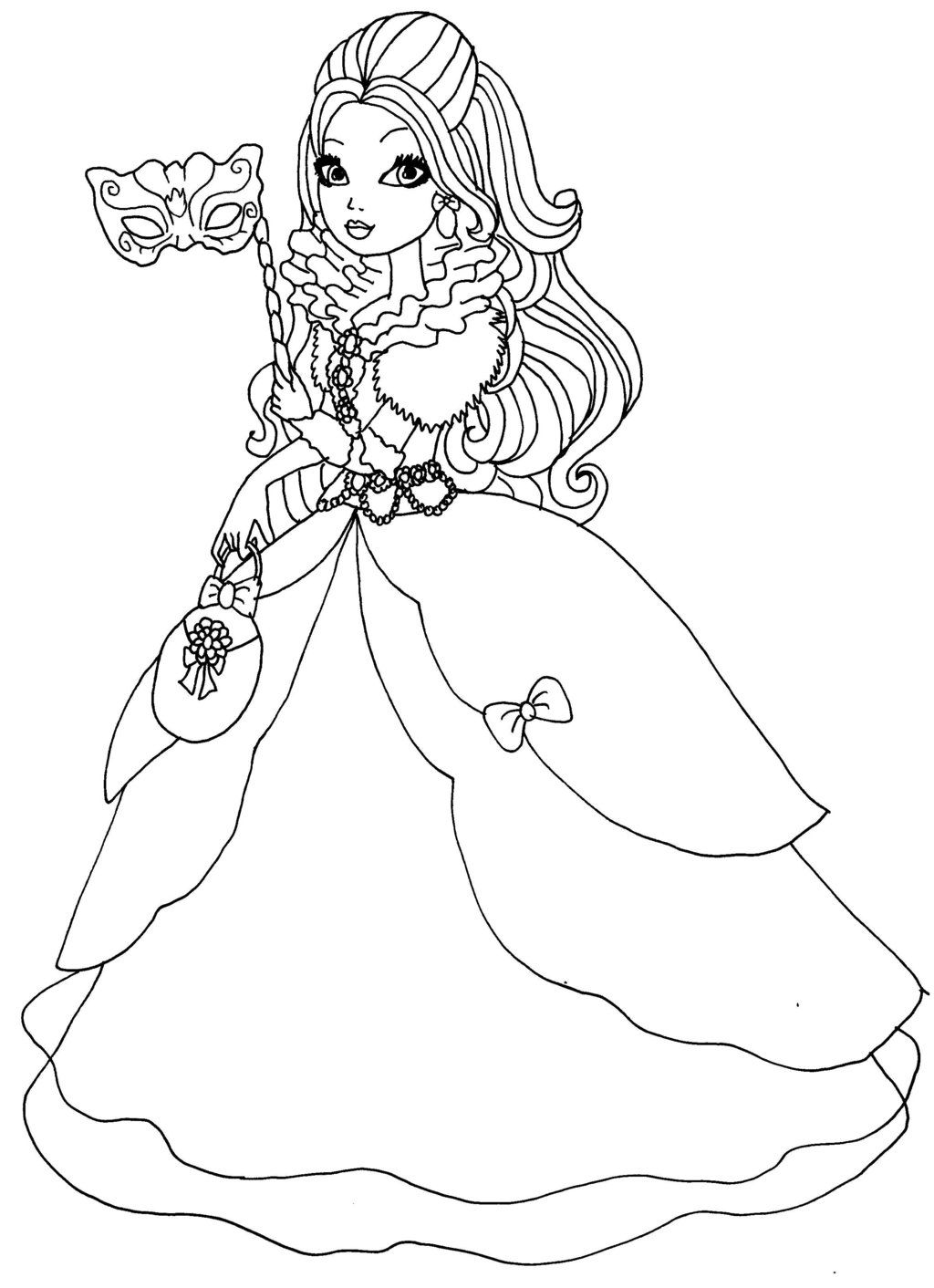 145 Enchanting Ever After High Coloring Pages Printable 130