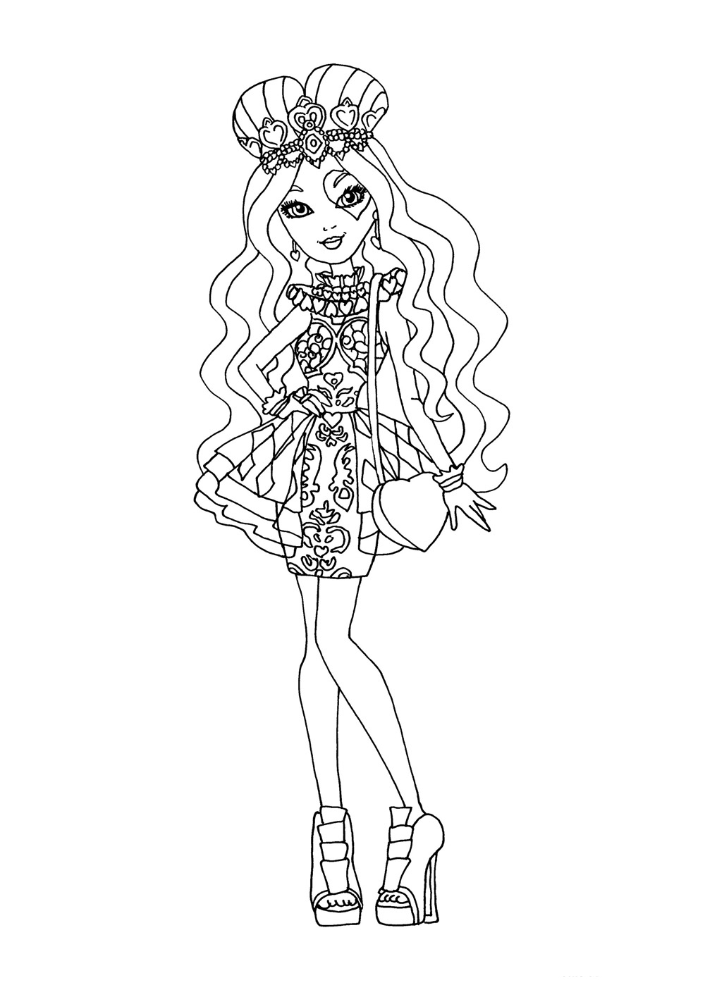 145 Enchanting Ever After High Coloring Pages Printable 131