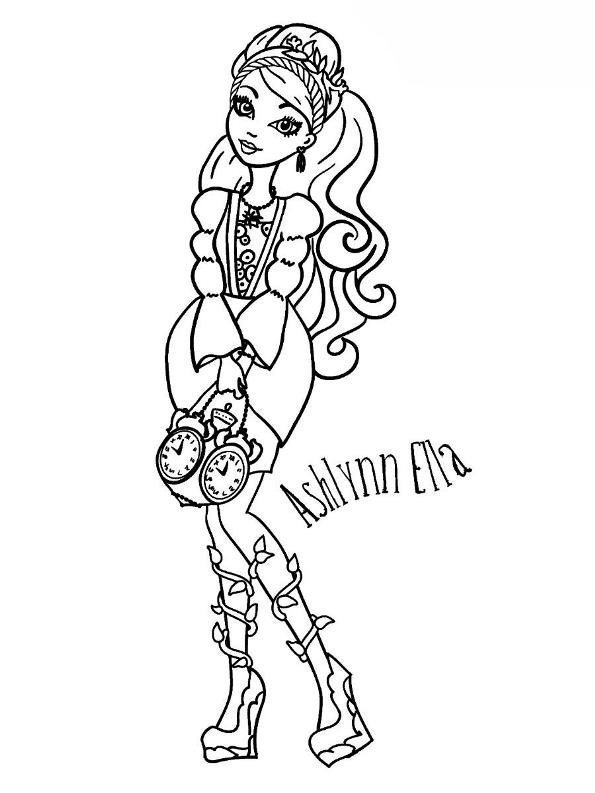 145 Enchanting Ever After High Coloring Pages Printable 133