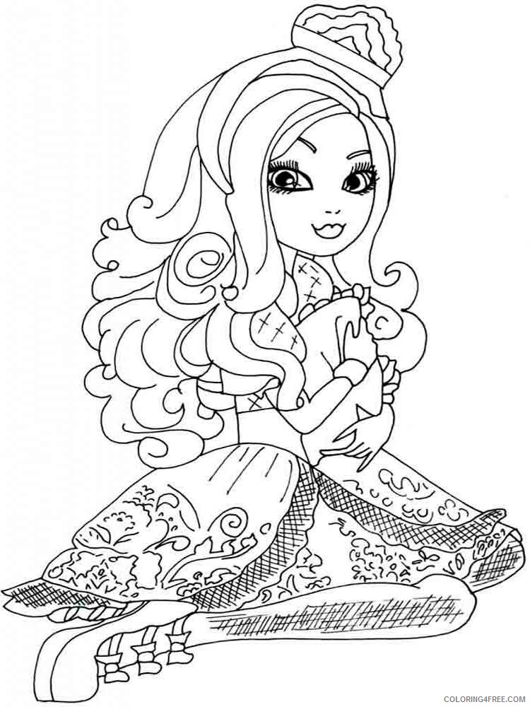 145 Enchanting Ever After High Coloring Pages Printable 136