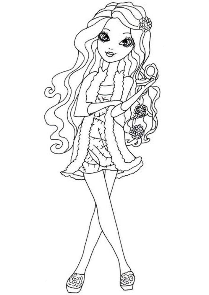 145 Enchanting Ever After High Coloring Pages Printable 137