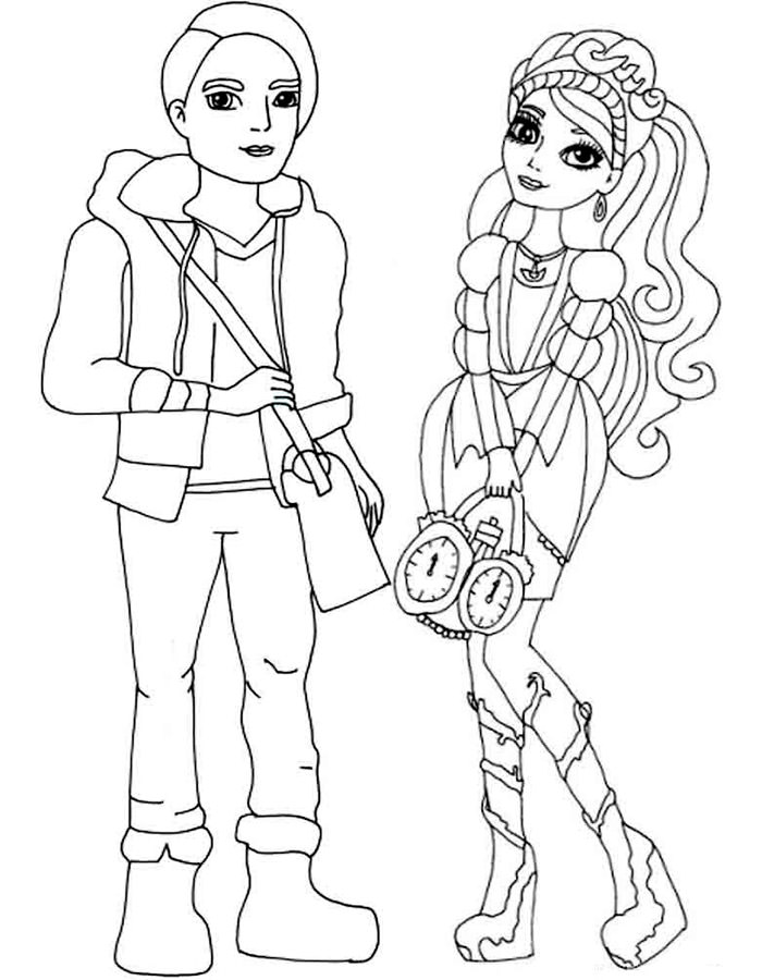 145 Enchanting Ever After High Coloring Pages Printable 138